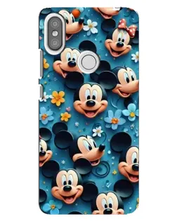 Чехол для Xiaomi Redmi S2 с картинкой «Паттерн Микки и Минни»
