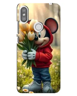 Чехол для Xiaomi Redmi S2 с картинкой «Микки с тюльпанами»