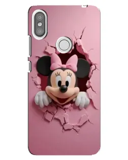 Чехол для Xiaomi Redmi S2 с картинкой «Минни сквозь стену»
