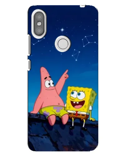 Чехол для Xiaomi Redmi S2 с картинкой «Губка Боб и Патрик ночью» Чехол для Xiaomi Redmi S2 с картинкой «Губка Боб и Патрик ночью»