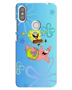 Чехол для Xiaomi Redmi S2 с картинкой «Спанч Боб и Патрик»