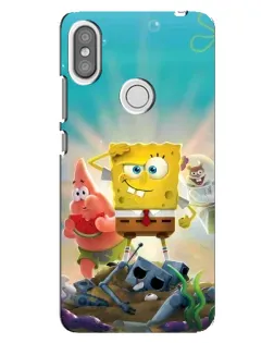 Чехол для Xiaomi Redmi S2 с картинкой «Спанч Боб победитель»