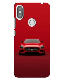 Чехол для Xiaomi Redmi S2 с картинкой «Красный Mercedes AMG»