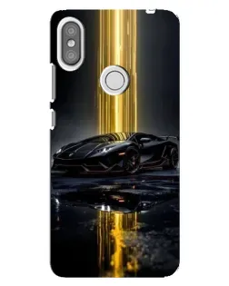 Чехол для Xiaomi Redmi S2 с картинкой «Ночной Lamborghini драйв»