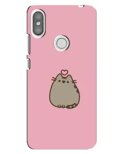 Чохол для Xiaomi Redmi S2 з картинкою «Pusheen серце»