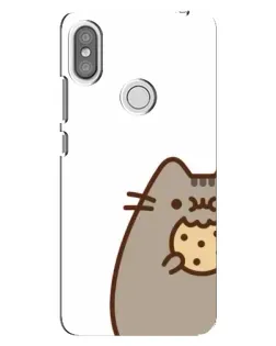 Чохол для Xiaomi Redmi S2 з картинкою «Пушин з печивом»