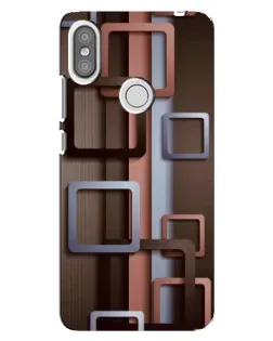 Чохол для Xiaomi Redmi S2 з картинкою «Коричневі об'ємні квадрати» Чохол для Xiaomi Redmi S2 з картинкою «Коричневі об'ємні квадрати»