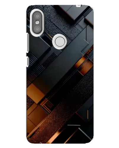 Чехол для Xiaomi Redmi S2 с картинкой «Черные геометрические блоки» Чехол для Xiaomi Redmi S2 с картинкой «Черные геометрические блоки»