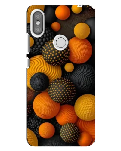 Чехол для Xiaomi Redmi S2 с картинкой «Объемные оранжевые сферы» Чехол для Xiaomi Redmi S2 с картинкой «Объемные оранжевые сферы»