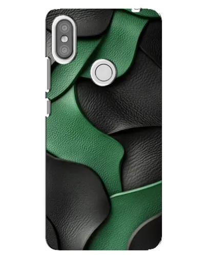 Чехол для Xiaomi Redmi S2 с картинкой «Зеленые кожаные волны» Чехол для Xiaomi Redmi S2 с картинкой «Зеленые кожаные волны»