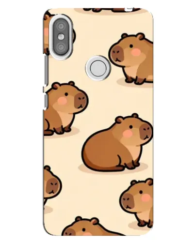 Чехол для Xiaomi Redmi S2 с картинкой «Паттерн милых капибар» Чехол для Xiaomi Redmi S2 с картинкой «Паттерн милых капибар»