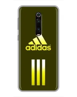 Чехол для Xiaomi Mi 9T с картинкой «Оливковый градиент Adidas»