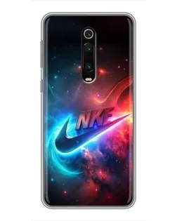 Чехол для Xiaomi Mi 9T с картинкой «Огненный логотип Nike»