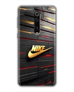 Чехол для Xiaomi Mi 9T с картинкой «Золотой Nike на металле»