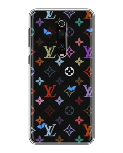 Чехол для Xiaomi Mi 9T с картинкой «Цветная монограмма LV»