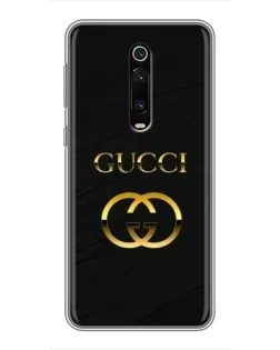 Чехол для Xiaomi Mi 9T с картинкой «Золотой логотип Gucci»