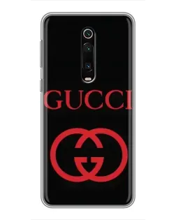 Чехол для Xiaomi Mi 9T с картинкой «Gucci — красный логотип»