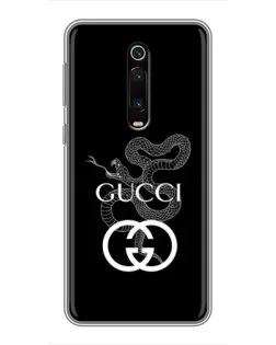 Чехол для Xiaomi Mi 9T с картинкой «Gucci — серебряная змея»