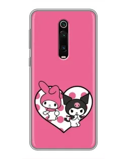 Чехол для Xiaomi Mi 9T с картинкой «Kuromi и My Melody» Чехол для Xiaomi Mi 9T с картинкой «Kuromi и My Melody»