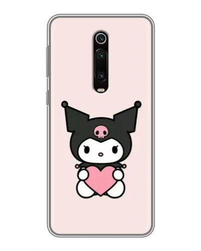 Чехол для Xiaomi Mi 9T с картинкой «Kuromi и сердце»