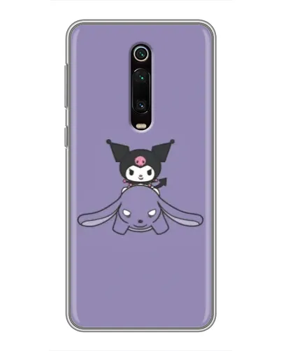 Чехол для Xiaomi Mi 9T с картинкой «Kuromi на лиловом фоне»