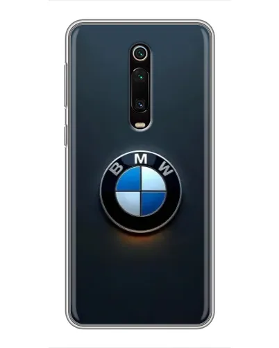 Чехол для Xiaomi Mi 9T с картинкой «Логотип BMW — минимализм»