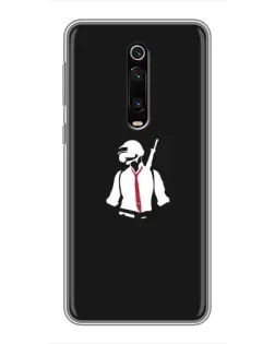 Чехол для Xiaomi Mi 9T с картинкой «PUBG — силуэт воина»