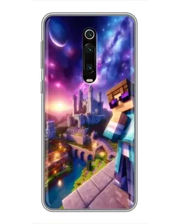 Чехол для Xiaomi Mi 9T с картинкой «Стив и космос» Чехол для Xiaomi Mi 9T с картинкой «Стив и космос»