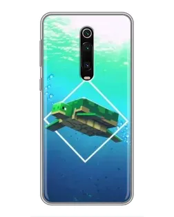 Чохол для Xiaomi Mi 9T з картинкою «Черепаха Minecraft»