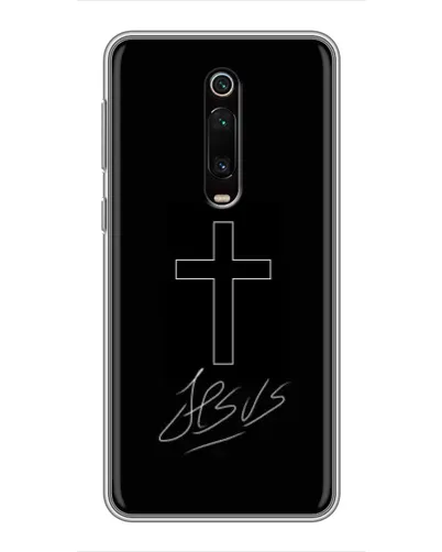 Чехол для Xiaomi Mi 9T с картинкой «Графический крест Jesus» Чехол для Xiaomi Mi 9T с картинкой «Графический крест Jesus»