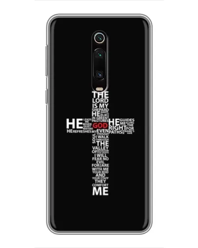 Чехол для Xiaomi Mi 9T с картинкой «Текстовый крест» Чехол для Xiaomi Mi 9T с картинкой «Текстовый крест»