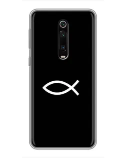 Чехол для Xiaomi Mi 9T с картинкой «Символ рыбы Jesus»
