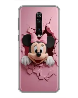 Чехол для Xiaomi Mi 9T с картинкой «Минни сквозь стену»