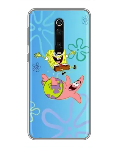 Чехол для Xiaomi Mi 9T с картинкой «Спанч Боб и Патрик»