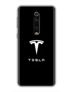Чехол для Xiaomi Mi 9T с картинкой «Tesla White Logo»