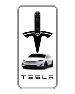 Чехол для Xiaomi Mi 9T с картинкой «Tesla White Style»