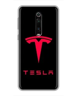 Чехол для Xiaomi Mi 9T с картинкой «Tesla Red Logo»