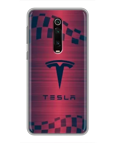 Чехол для Xiaomi Mi 9T с картинкой «Тесла красный карбон» Чехол для Xiaomi Mi 9T с картинкой «Тесла красный карбон»