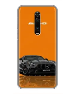 Чехол для Xiaomi Mi 9T с картинкой «Оранжевый Mercedes AMG»