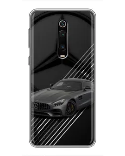 Чехол для Xiaomi Mi 9T с картинкой «Mercedes AMG — графика»