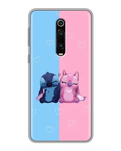 Чехол для Xiaomi Mi 9T с картинкой «Stitch и Angel Love»