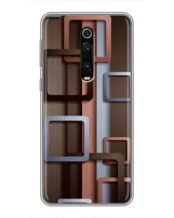 Чехол для Xiaomi Mi 9T с картинкой «Коричневые объемные квадраты» Чехол для Xiaomi Mi 9T с картинкой «Коричневые объемные квадраты»
