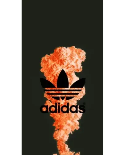 Чехол для Xiaomi с картинкой «Оранжевый дым Adidas»