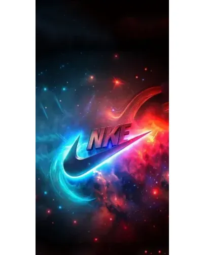 Чехол для Xiaomi с картинкой «Огненный логотип Nike»