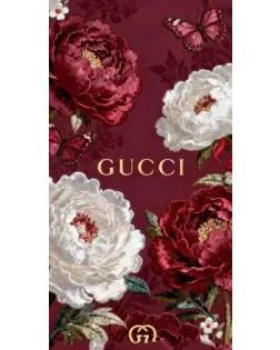 Чехол для Xiaomi с картинкой «Gucci — бордовые розы»