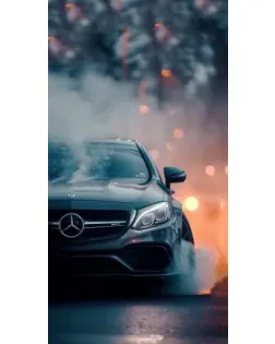 Чехол для Xiaomi с картинкой «Mercedes — ночной город»