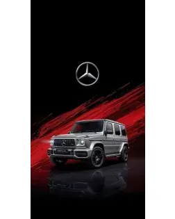 Чехол для Xiaomi с картинкой «Mercedes G-Class красный»