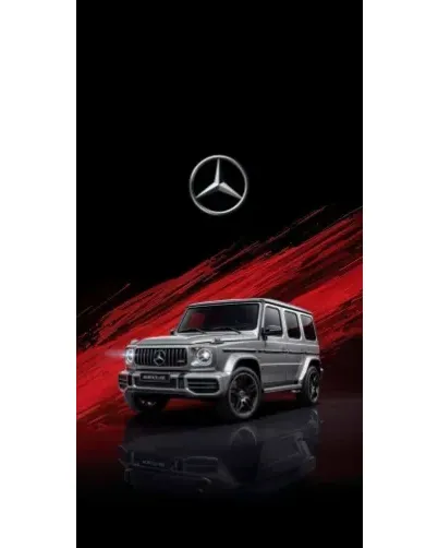 Чехол для Xiaomi с картинкой «Mercedes G-Class красный»