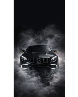 Чехол для Xiaomi с картинкой «Mercedes в дыму»