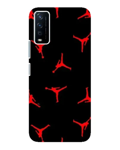 Чохол для Vivo Y12s з картинкою «Jordan Red Pattern»